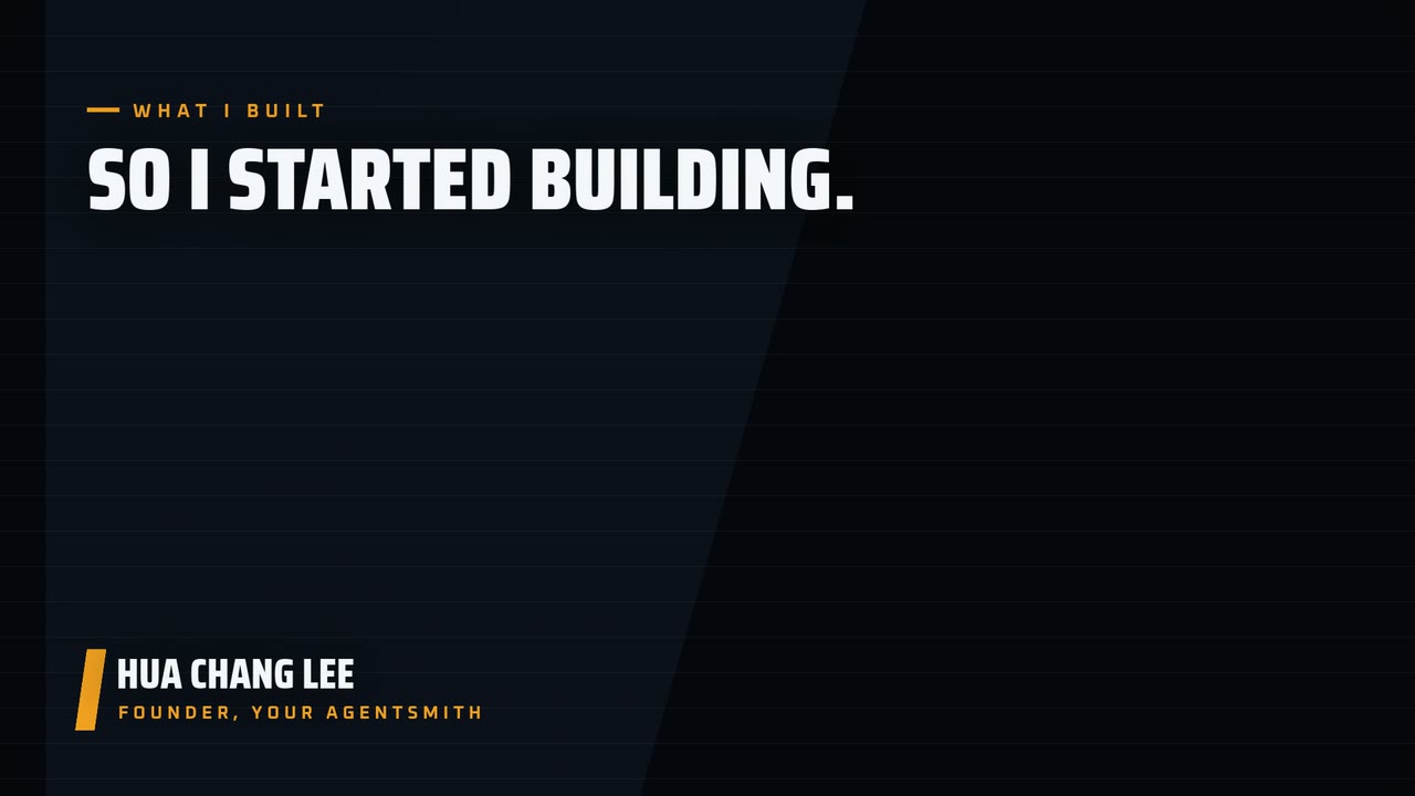 Hua Chang Lee, founder of Your AgentSmith