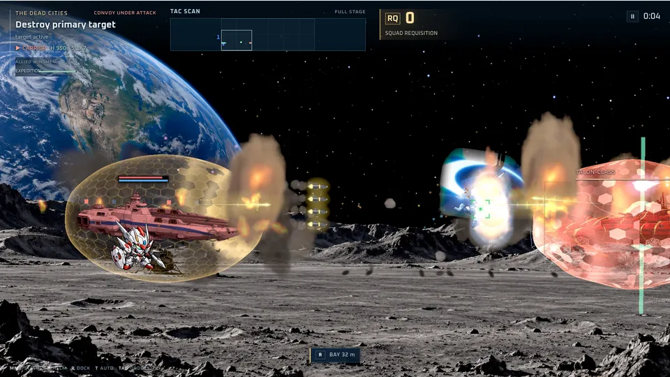 Bravemech battle on the moon